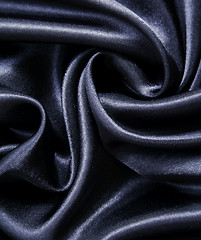 Image showing Smooth elegant black silk 