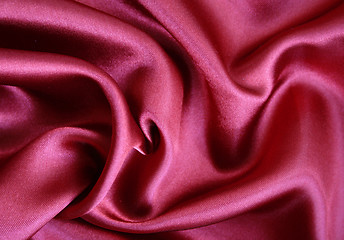 Image showing Terracotta elegant silk as background