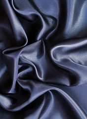 Image showing Smooth elegant black silk as background