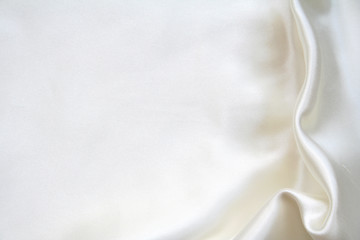 Image showing Smooth elegant white silk can use as background