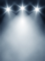 Image showing three lights stage