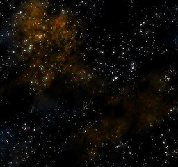 Image showing  image of a starry sky with nebula