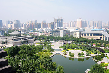 Image showing Downtown view of Xian, China