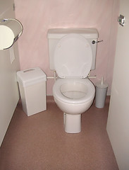Image showing toilet in a cubicle