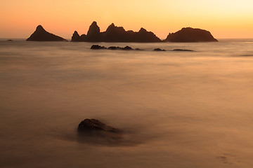 Image showing Spires in Orange