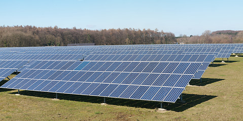 Image showing Photovoltaic panels field