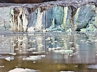 Image showing Artic Glacier in Svalbard
