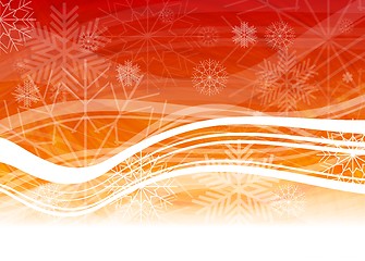 Image showing Christmas red backdrop