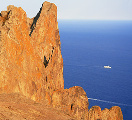 Image showing The Ukraine. Crimea peninsula. The view on Karadag 