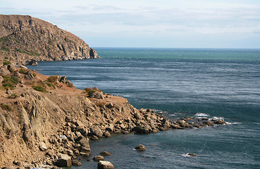 Image showing The Ukraine. Crimea peninsula. The view on Meganom cape