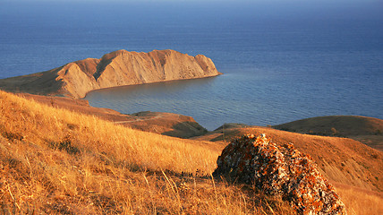 Image showing Ukraine. Crimea. Koktebel. Coastline of Black sea 