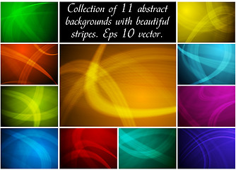 Image showing Abstract backgrounds collection