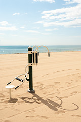 Image showing Fitness machine outdoors