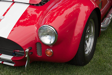 Image showing Front side of a classic car