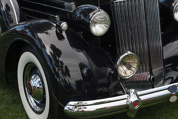 Image showing Front side of a classic car