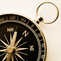 Image showing old compass