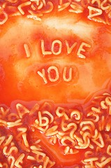 Image showing i love you