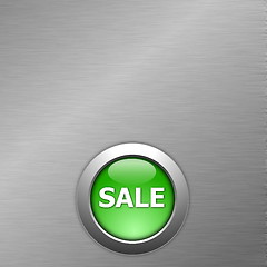 Image showing green sale button