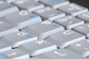 Image showing keyboard of laptop computer