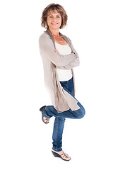 Image showing Senior woman posing in style