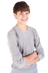 Image showing Fashionable teenager posing
