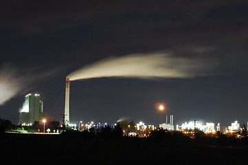 Image showing industry at night
