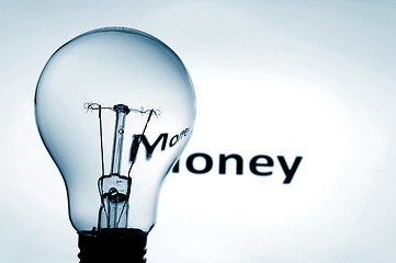 Image showing bulb and money