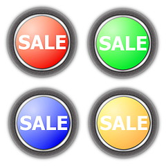 Image showing sale button collection