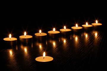 Image showing romantic candles