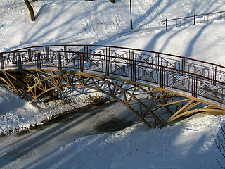 Image showing Winter bridge