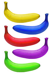 Image showing bananas-colorful-isolated