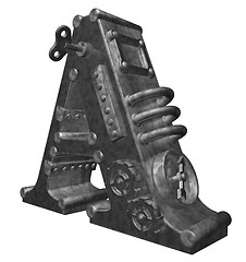 Image showing steampunk letter a