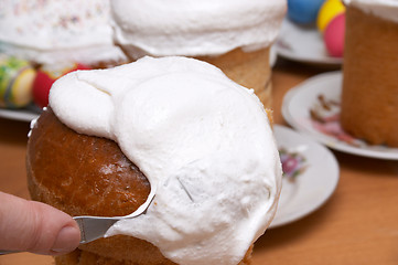 Image showing Cooking Easter cake