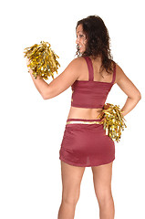 Image showing Backside of cheerleader.