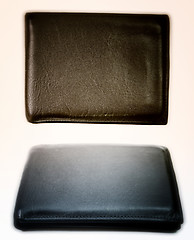 Image showing Black leather wallet 