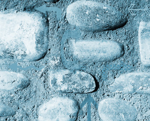 Image showing Rocks & Arrows - concept background