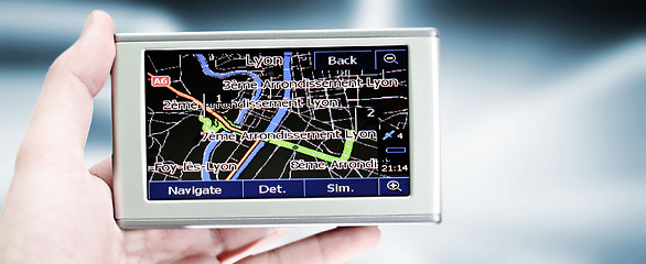 Image showing Gps in a man hand.