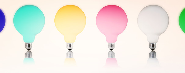 Image showing Multicolor bulb