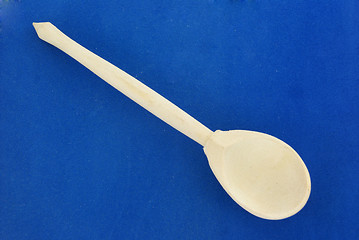 Image showing A traditional wooden spoon