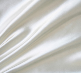 Image showing Smooth elegant white silk can use as wedding background 