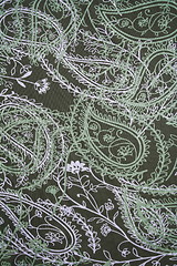 Image showing Fabric with flower pattern as background 