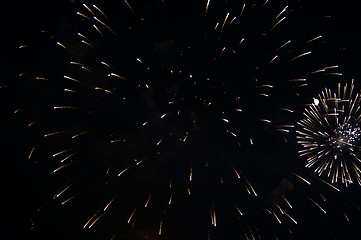 Image showing Firework and moon