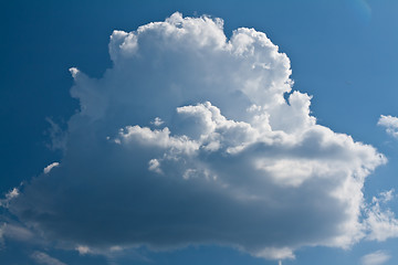 Image showing beautiful surround a white cloud