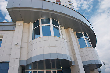 Image showing Office of Bank and blue cloudy sky