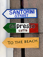 Image showing Santorini Street