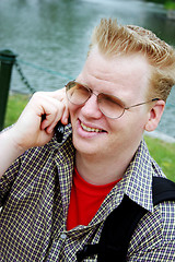 Image showing Man on the telephone