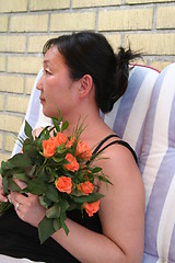 Image showing Woman in profile
