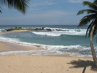 Image showing Ceylon in the Indian ocean, beach in Tangalle