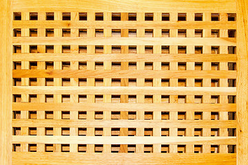 Image showing Wooden grille