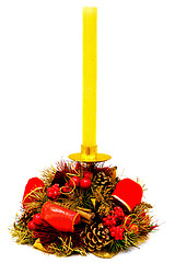 Image showing Festive candle